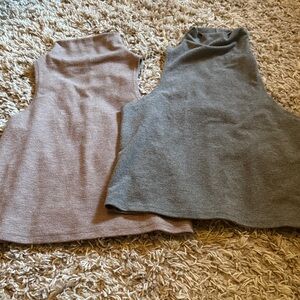 Set of Two Sleeveless Knit sleeveless Tops